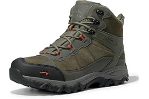 NORTIV 8 Men's Waterproof Hiking Boots Outdoor Mid Trekking Backpacking Mountaineering Shoes JS19004M