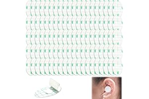 TWOBUD 100pcs Ear Covers for Shower Waterproof Baby Ear Protectors Disposable Ear Stickers with Cotton Ear Plugs for Adults Kids Hair Dye Shower Bathing Swimming Surfing Snorkeling and Other Water Sport