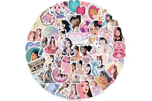 YANGSIW 50PCs Singer Melanie Martinez Stickers, Aesthetic Vinyl Star Idol Stickers and Decals, Notebook Water Bottle Stickers, Kids Stickers for Hydro Flask, Car, Planner, Skateboard, Holiday Gifts Stickers …