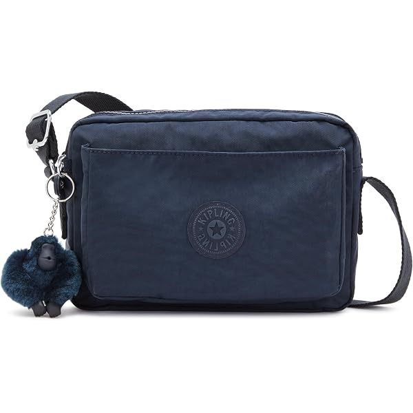 Borsa A Tracolla Kipling Pilar Nera Media Nylon Leggera Con Portachiavi