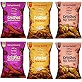 Khari Foods Healhty Crispies Combo, Tandoori Ragi, Peri Peri Beetroot, Masala Oats Chips, No Palm Oil, No Maida, Millet Goodness, Fibre Rich, Zero Cholestrol, Gluten Free Vegan Snacks (50g x 6 Combo)