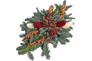 Passion MaDe XL Grabgesteck Grabschmuck Grabaufleger Tischgesteck Tischdeko Grab Urnengrab Friedhof Totensonntag Allerheiligen Tannengrün frische Tanne 589