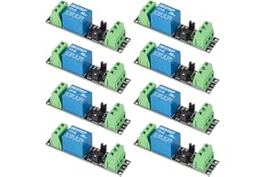 AITRIP 8PCS DC 3.3V Relay Module 1 Channel Optocoupler Module 3V/3.3V Relay Isolated Drive Control Board Compatible with for Arduino