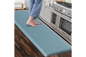 Carvapet Antiscivolo Tappetino da Cucina Anti-Fatica Stuoie in Piedi PVC Ammortizzato Comfort Tappeto da Cucina(Alzavola,44x152cm)