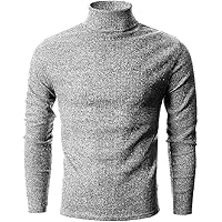 DENIMHOLIC Men's Cotton Turtle Neck Sweater