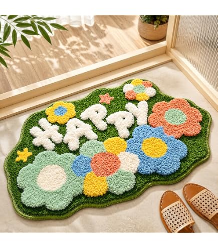 Buy UPUNITOZ Bunny Theme Cute Doormat | Soft Washable Cartoon
