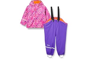 CareTec Rain Suit-Pu W. Fleece Pantaloni Impermeabili Bambine e Ragazze