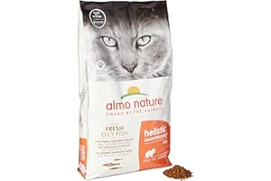 Almo Nature Holistic Maintenance au Poisson Gras Frais. Croquettes pour Chats Adultes 12 Kg