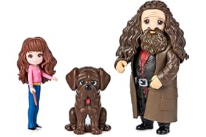 HARRY POTTER - PACK AMITIÉ MAGICAL MINIS HERMIONE & HAGRID WIZARDING WORLD - Coffret Amitié 2 Figurines Poupées Articulées Hermione et Hagrid 8 cm Avec Accessoires - 6061833 - Jouet Enfant 5 ans et +