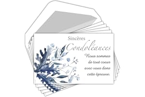 AFIE B08XZQGZ6C : Remerciements Condoléances C5267 Texte Epreuve Décès Obsèques Funérailles Deuil - Fabriquées en France