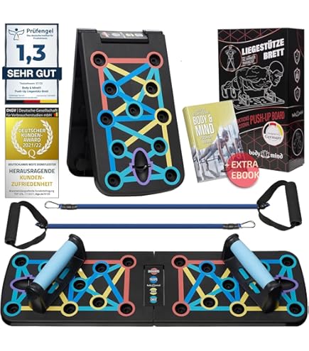 AOUZEA Push-Up Board Fitness Equipment, 12-in-1 Foldable, Multifunctional, Portable, Push-Up Board, Fitness Equipment With Protective Gloves And Non-Slip Silicone Mat, Unisex Sports Equipment - View #7