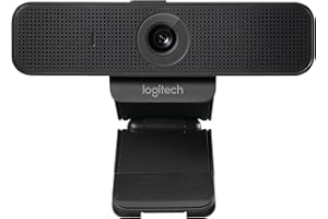 Logitech C925e Business Webcam, Appel Vidéo HD 1080p/30ips, Correction et Mise au Point Automatiques, Son Clair, Volet de Protection, Skype Business, WebEx, Lync, Cisco, PC/Mac/Portable/Macbook, Noir