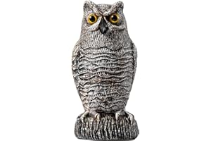 OFFO Vogelschreck Vogelabwehr,Taubenschreck Vogelscheuche,Taubenabwehr Vogelattrappe,Eule Attrappe Specht Abwehr Fassade Für Garten,Terrasse,Balkon,Braun