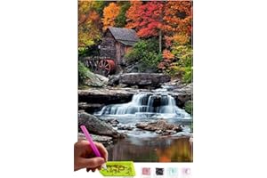 MISHBAY Diamond Painting Mosaico DIY 5D Kit Completo | Cuscinetto d'acqua | Ricamo | Quadro | Pittura per numeri Diamante | Home Wand Decor | Decorazione Pittorica, Murale | Arts Craft