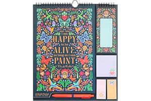 Grupo Erik: Calendario Famiglia 2025 Frida Kahlo | Calendario 2025 da muro con 4 colonne, 30x34cm, da Settembre 2024 a Dicembre 2025 con to do list, stickers e penna inclusa