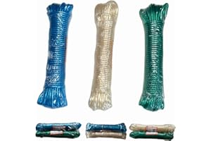 ESTHELAR SELECT Juego de 30m de Cuerda para Tender y Colgar con Núcleo de Acero – Resistencia y Durabilidad para un Secado Seguro, Exterior Resistente al Agua y Corrosión. para Camping y Jardín (2 Unidades de 15m)