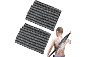 CLYDEWY Japanisches Peeling-Handtuch, Rückenreiniger, extra lang, rau, für Männer und Frauen, tiefer Waschlappen, abgestorbene Hautzellen-Entferner, spezielle Textur, macht flauschigen Schaumschaum, Dusche,