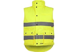 Work Team Chaleco Multibolsillos de Alta Visibilidad con Cintas Reflectantes Hombre