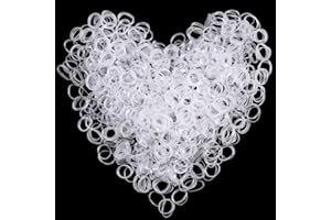 ‎SULARPEK Sularpek Haargummis – 1000 Stück transparente elastische Mini-Haargummis für Kinder, Zöpfe, Hochzeitsfrisur