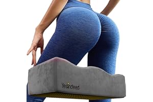 YESINDEED Brazilian Butt Lift Cushion - Dr Approved for Post Operations Foam Seat Cushion - BBL + Cover Pocket Fixed Support Pillow Butt Support Technology - Grey