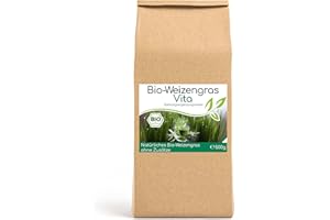 ‎CELLAVITA CELLAVITA Bio Weizengras Weizengraspulver Vita 500g | 100% Natürlich | herausragenden Vitalstoffgehalt | | Superfood | bis zu 1,5 Monate ausreichend