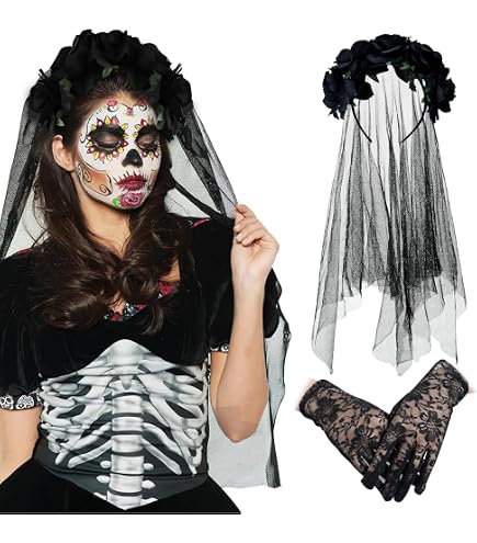 Diadème Licorne Foncé Boland 50029 - Avec Corne, Fleurs & Oreilles Pour Carnaval & Halloween