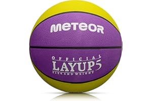 ‎METEOR Piłka Do Koszykówki Trwała Piłka Do Kosza Rozmiar 5 6 7 dla Dzieci Młodzieży Dorosłych do Treningu Koszykówki Basketball METEOR