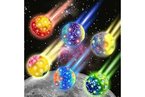 TZEKING 6 sztuk moon Ball, 7 cm wysokości, sprężyste piłki gumowe, podskakujące piłki w 6 kolorach, łatwe do uchwycenia, prezenty dla chłopców i dziewczynek, odpowiednie dla dorosłych do redukcji