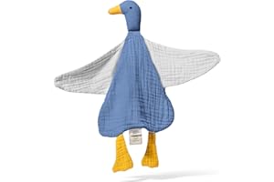 Mababu dudu Bebe Recien Nacido, doudou Bebe - Muselina de algodón orgánico Gots - Ultra Suave y Transpirable - Dou dou para Bebe 100% Seguro - Perfecto Regalo en Caja Premium - Hecho a Mano con Amor