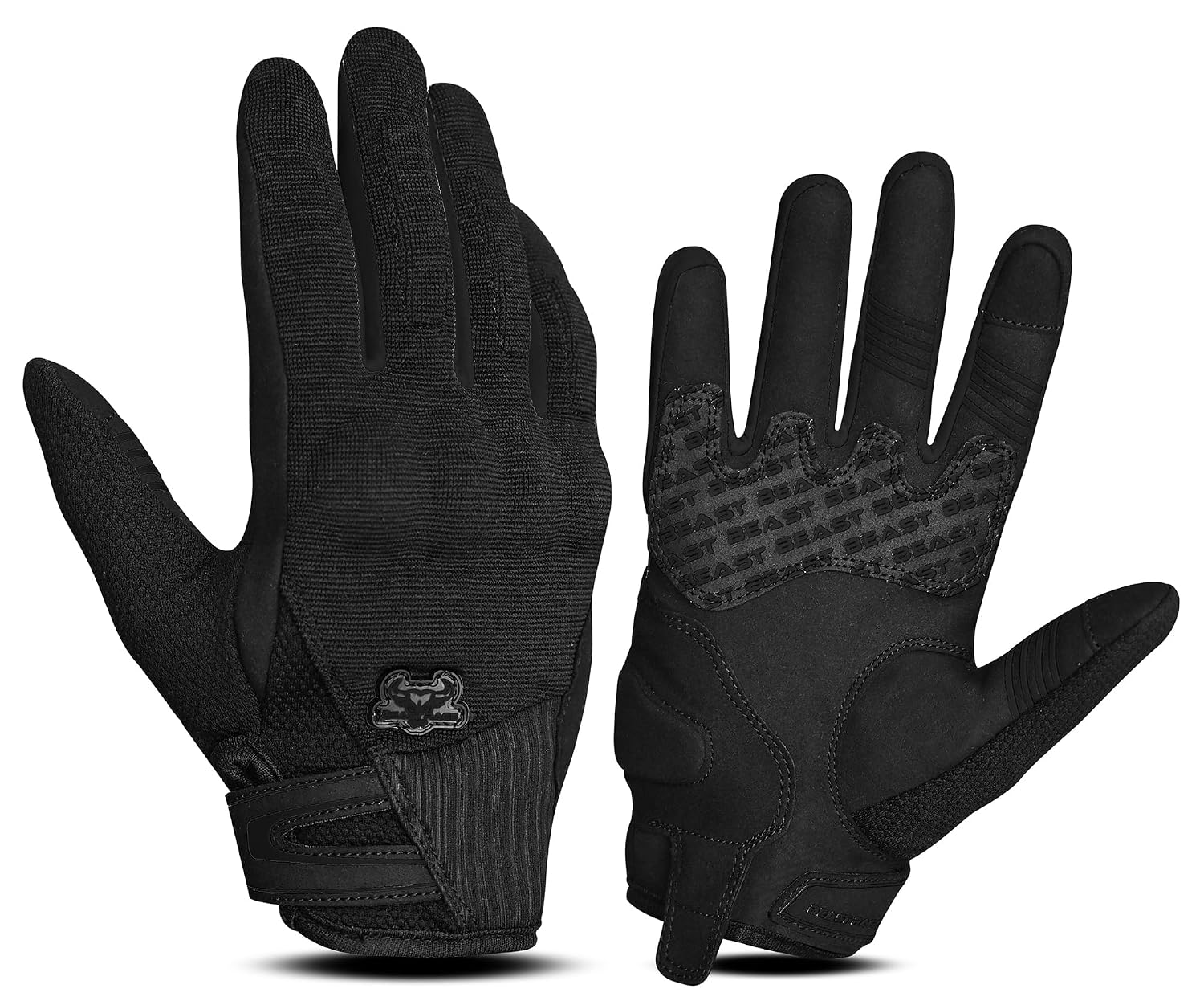 BEAST RAGE Summer motorhandschoenen - ademende motorhandschoenen met touchscreen voor mannen en vrouwen, lichte offroad-racehandschoenen met beschermers