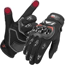 Gants Moto Homologués CE KEMIMOTO - Écran Tactile Respirants Anti-Glissant Homme Femme