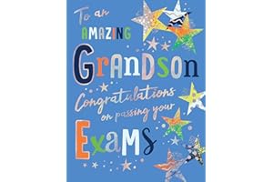 Avant Garde Studios Congratulations Grandson on Passing Your Exams - 8 x 6 inches