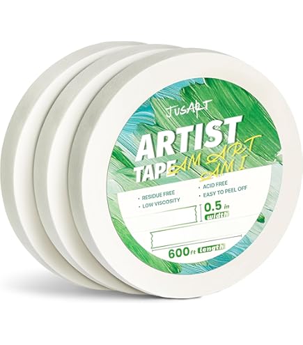 Dpm tapes - Precisieplakband voor professioneel gebruik, betrouwbare hechting, schoon verwijderen, nauwkeurige lijnen, lakken - 3 stuks - 3 x (25 mm x 50 m) - Washi