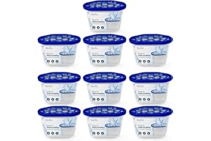 Sterlix Pack of 10 500ml Dehumidifier Tubs for Condensation,Humidity, Damp, Mould, Moisture, Allergens, Mildew & Neutralising Odours for Domestic use at Home, Office, Garage, Windows & Wardrobes