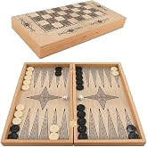 Star Marmara Yakma Ahşap Tavla &ndash; 12 mm MDF Kasa, Parlak Selefon Kaplama, 36 mm Krem & Siyah Tavla Pulları, 9 mm Zar &ndash; Dayanık