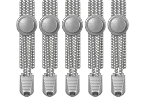 AIXMEET 5 par elastycznych sznurowadeł bez wiązania, 100 cm, sportowe sznurowadła z szybkim zapięciem, gumowe sznurowadła dla dzieci, osób starszych, biegaczy