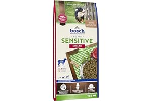 BOSCH TIERNAHRUNG bosch HPC Sensitive Agneau et riz - Croquettes pour les chiens de toutes races sensibles à l'alimentation - 1 x 15 kg