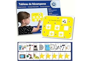 AUTISM SUPPLIES AND DEVELOPMENTS Autism Supplies & Developments Tableau de récompense visuel en Plastique en_RC (Francais)