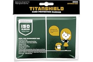 TitanShield Lot de 150 pochettes de protection pour cartes à collectionner de taille japonaise pour Yu-Gi-Oh, Cardfight!