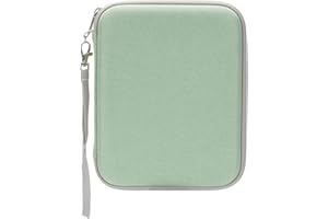 Jeachan Yoto Card Case - Soft Portable Folder with Zipper & 80 Pockets, Mini Audiobook Cards Holder for Travel (Green)