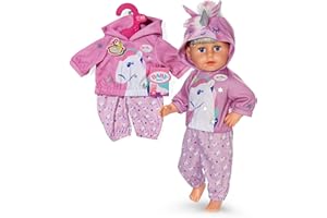 BABY born Einhorn-Outfit - Set aus Hoodie & Hose - Puppenbekleidung für Puppen der Größe 43cm - Hochwertiges Puppenzubehör - Geeignet für Kinder ab 3 Jahren