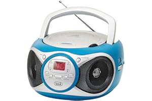 Trevi CD 512 Portable CD Player with Radio and AUX-IN, Turquoise