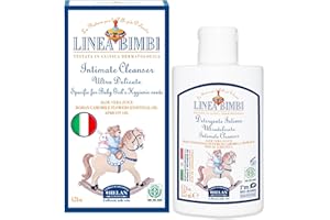 Helan, Linea Bimbi Bio - Sanfte Intim Waschlotion für Kinder mit Aloe Vera Gel, Mikrobiologisch Getestetem Aprikosenöl, Intimpflege Gegen Juckreiz & Brennen Reinigungsgel Kinder, Made in Italy, 125ml