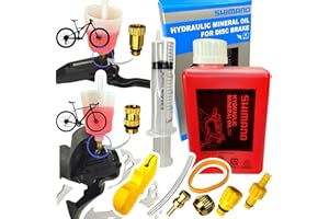FANTIC26 Shimano - Aceite mineral hidráulico de 500 ml + frenos de disco F26, kit de mantenimiento Pro Service Kit MTB City Ebike & STI Road Gravel Disc Purgador de Disco, Embudo con conector M5 M6 M7