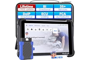 MUCAR 892BT AI-Assisted Bidirectional Scan Tool, Full System OBD2 Scanner, ECU Coding, 35+ Resets, All System Diagnostics, VAG Guide, FCA AutoAuth, CANFD & DOIP, Free Lifetime Upgrade