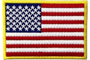 EMBTAO Bandera estadounidense Estados Unidos de America Emblema Uniforme militar Parche Bordado de Aplicación con Plancha