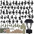 3 otters 138PCS Military Soldiers Figures, Weapon Pack Military Accessories Kits Toys Army Equipment Gear Sets for Boys Birthday Gift