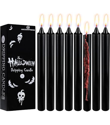 Ginger Ray Halloween Witte Dinerkaarsen Met Zwarte Vleermuizen - 2 Stuks