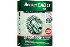 MARKT + TECHNIK BeckerCAD 15 - 3D software for home design, architecture, engineering and more, compatible with AutoCAD, Lifetime License for Win 11, 10, 8.1, 7