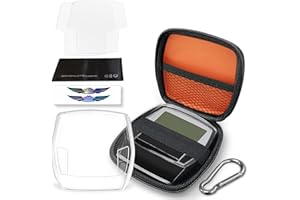 ‎NICEDACK Hartschalen Schutztasche für Bosch Intuvia, E-Bike Computer Display Schutztasche, wasserdichte Displayschutztasche mit Karabiner & Displayschutzfolie (Reißverschluss-Hartschale + TPU-Schutzhülle)